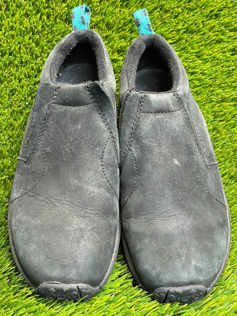 Merrell Jungle Moc Womens Size 8 Black Casual Walking Nubuck Slip On Shoes - Picture 5 of 10
